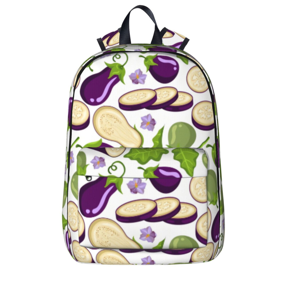 Cartoon Backpack Laptop Travel Bag 20L Eggplant 900881732772