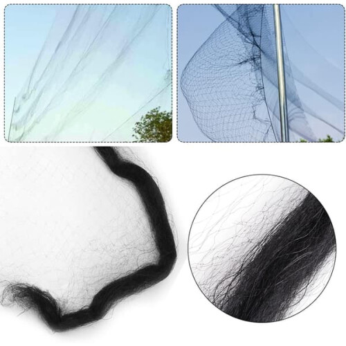 Bird Net Black Portable Durable Fruit Garden Barrier 15m x 2