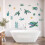 Turtle wall stickers removable undersea decor 2 pcs 6