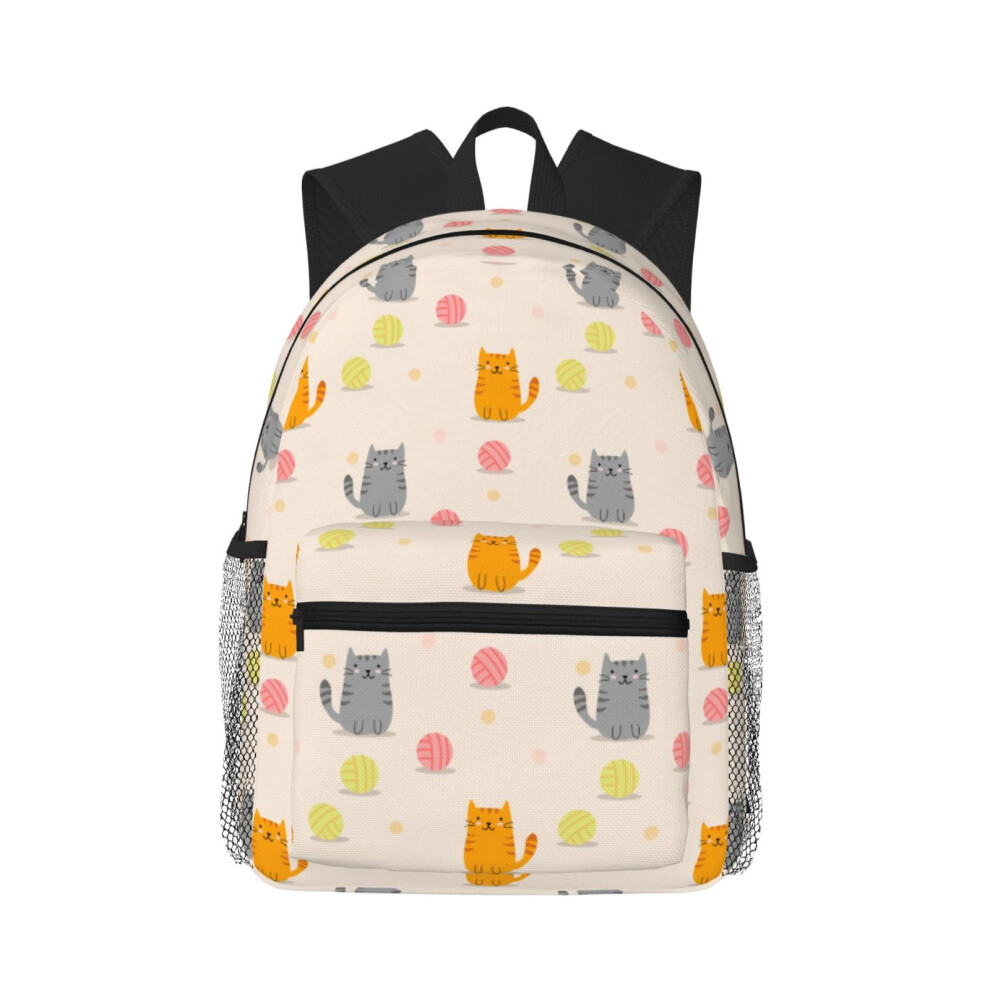 Cat Pattern Backpack Laptop Travel Bag 25L 900881750615