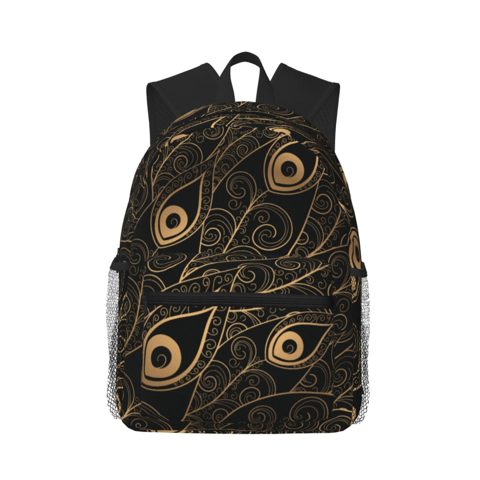 Peacock Feather Backpack Laptop Travel Bag 15.6 Inch 900881749480