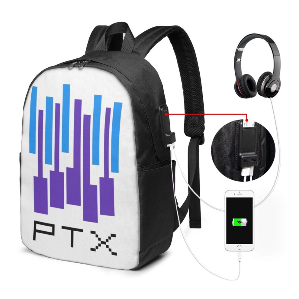 Pentatonix Travel Laptop Backpack Water-Resistant With Usb 900881748629
