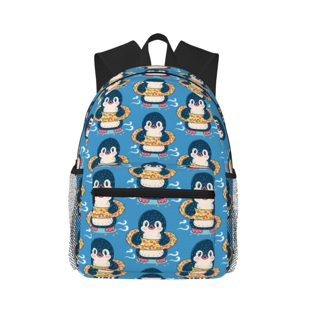 Penguin Pattern Laptop Backpack For Travel And Hiking 900881749572