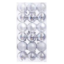 Staron Christmas Ornaments Silver 36 pcs 60mm