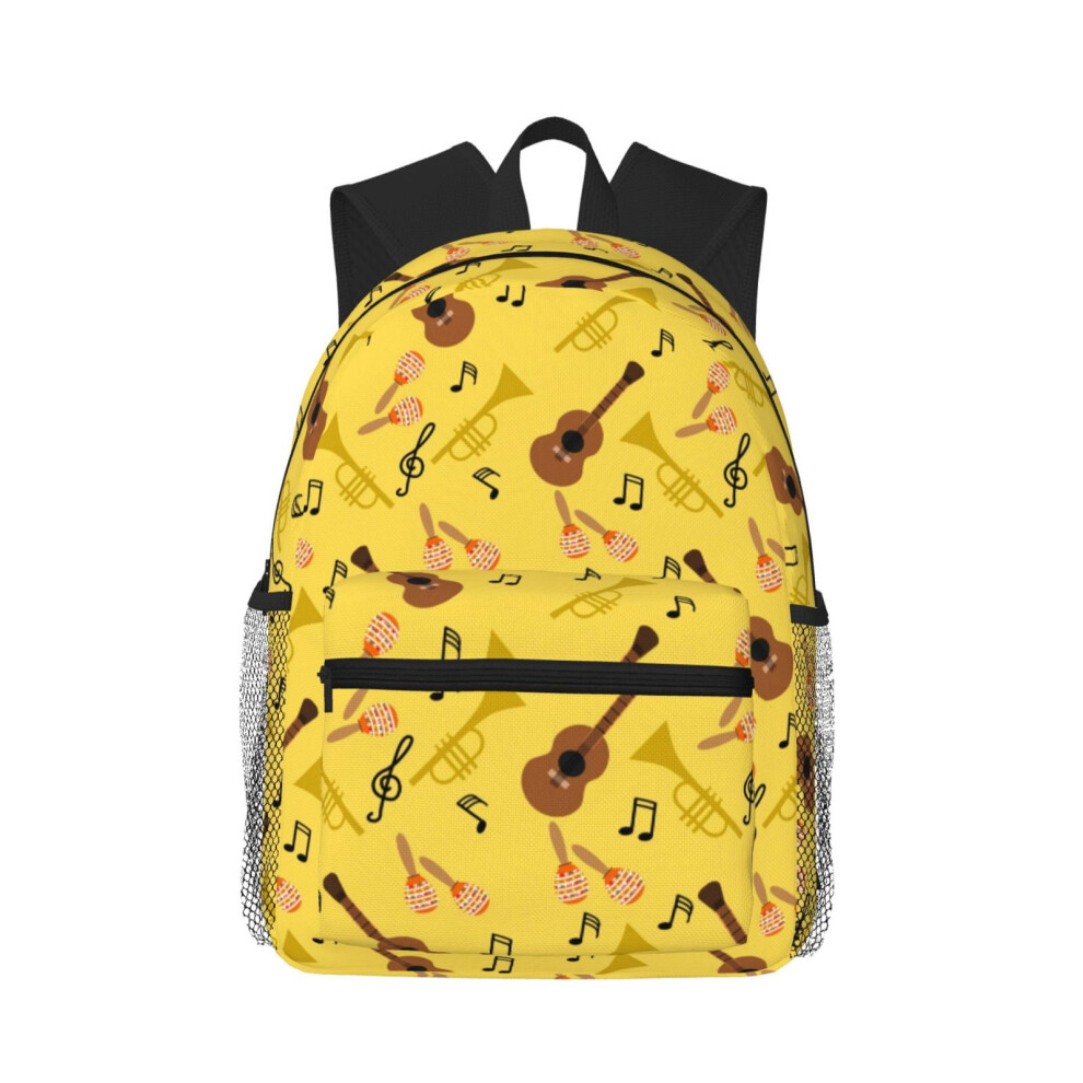 Trumpet-Pattern Laptop Backpack For Travel And Business 900881733441