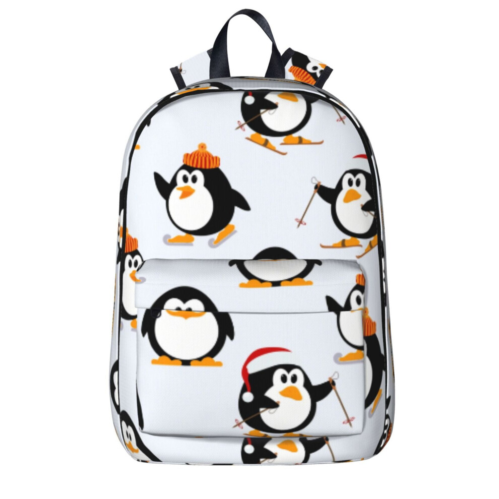 Christmas Penguin Backpack Laptop Travel Bag 15.6 Inch 900881733410