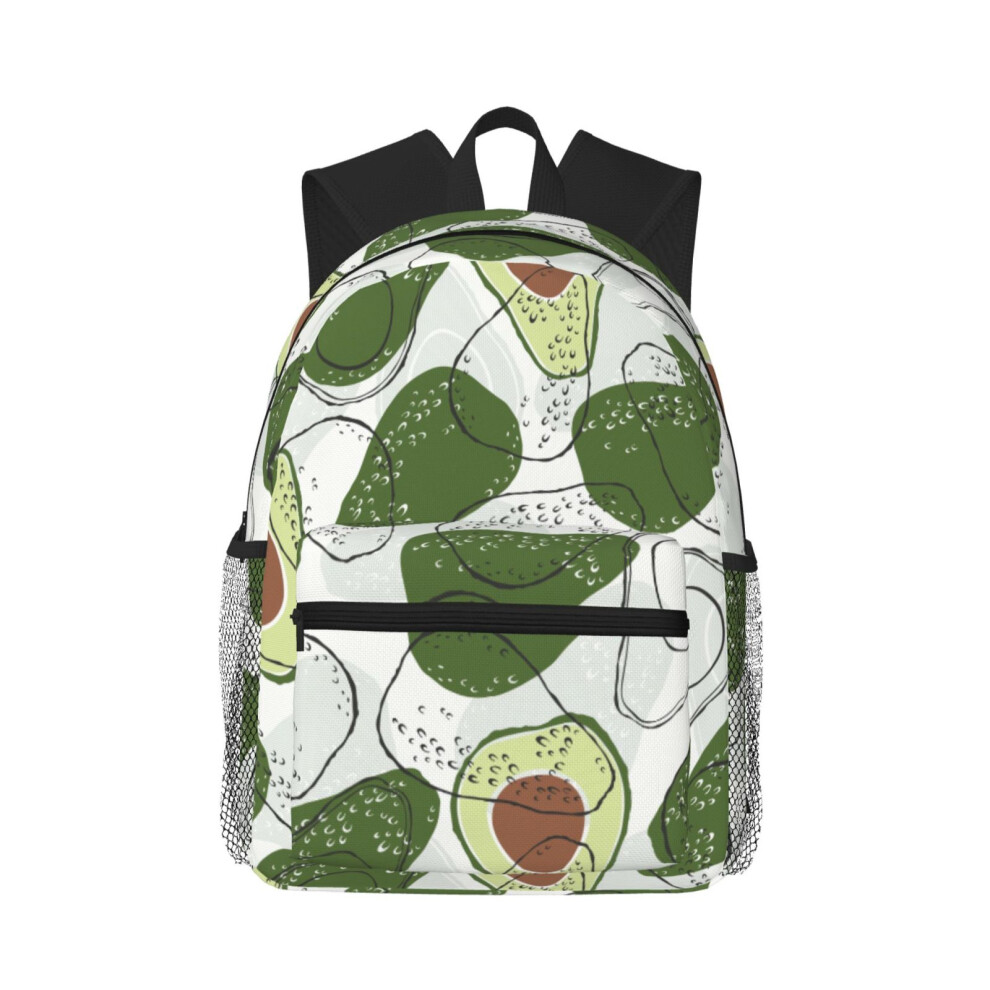 Avocado Pattern Backpack Laptop Bag 15.6 Inch 900881734301