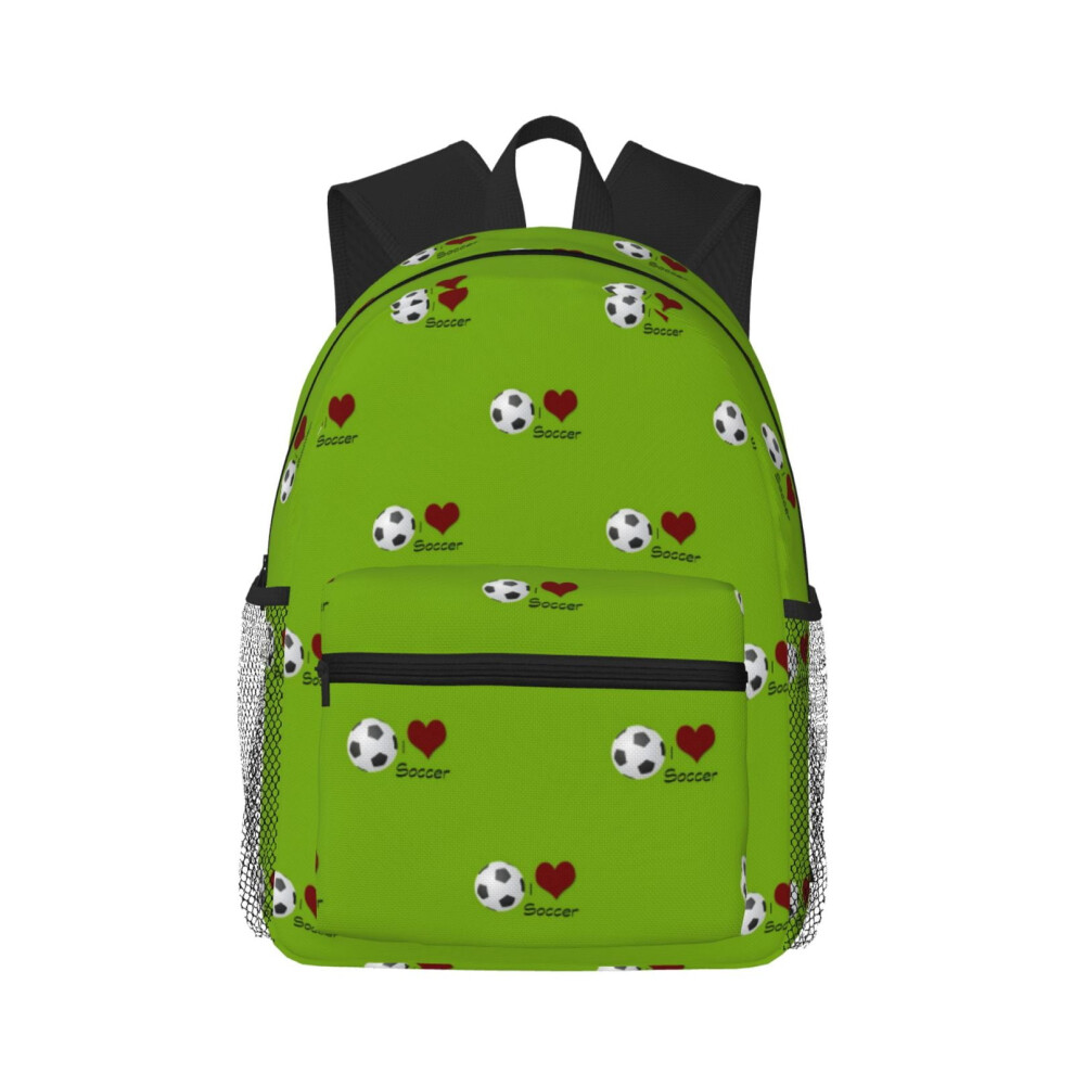 Cartoon Soccer Backpack Laptop Travel Hiking Bag 900881733564