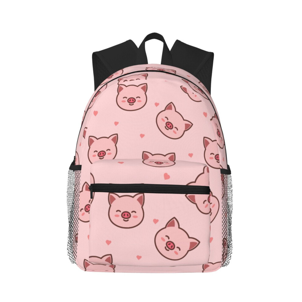 Cartoon Pig Backpack Laptop Travel Bag 20L 900881734370