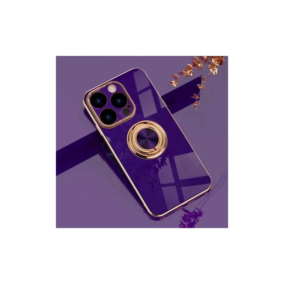 Iphone 14 Plus Case With Ring Stand Dark Purple 962029605362