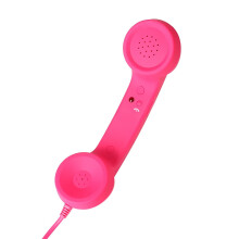 Retro Telephone Handset Pink Anti-Radiation 3.5mm