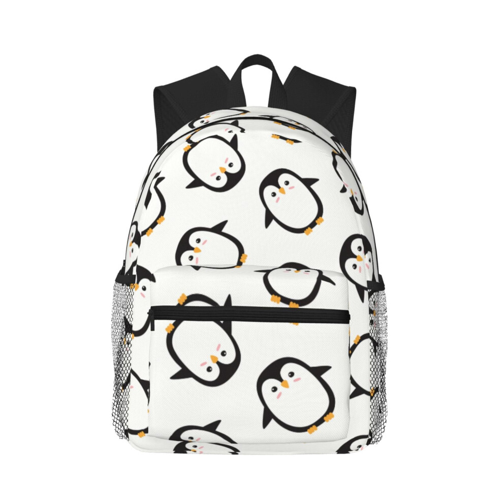 Penguin Pattern Backpack Laptop Bag 20L 900881749756