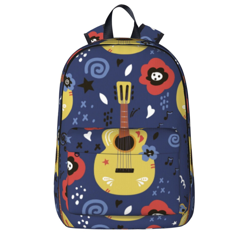 Guitar-Pattern Laptop Backpack For Travel And Business 900881749725