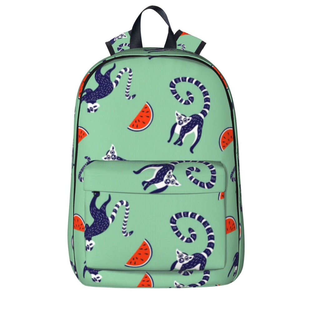 Lemur Pattern Backpack Laptop Travel Bag 25L 900881749787