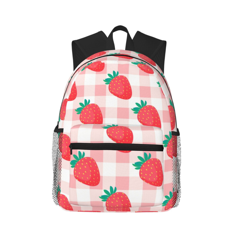 Strawberry Pattern Laptop Backpack 20L 900881734912