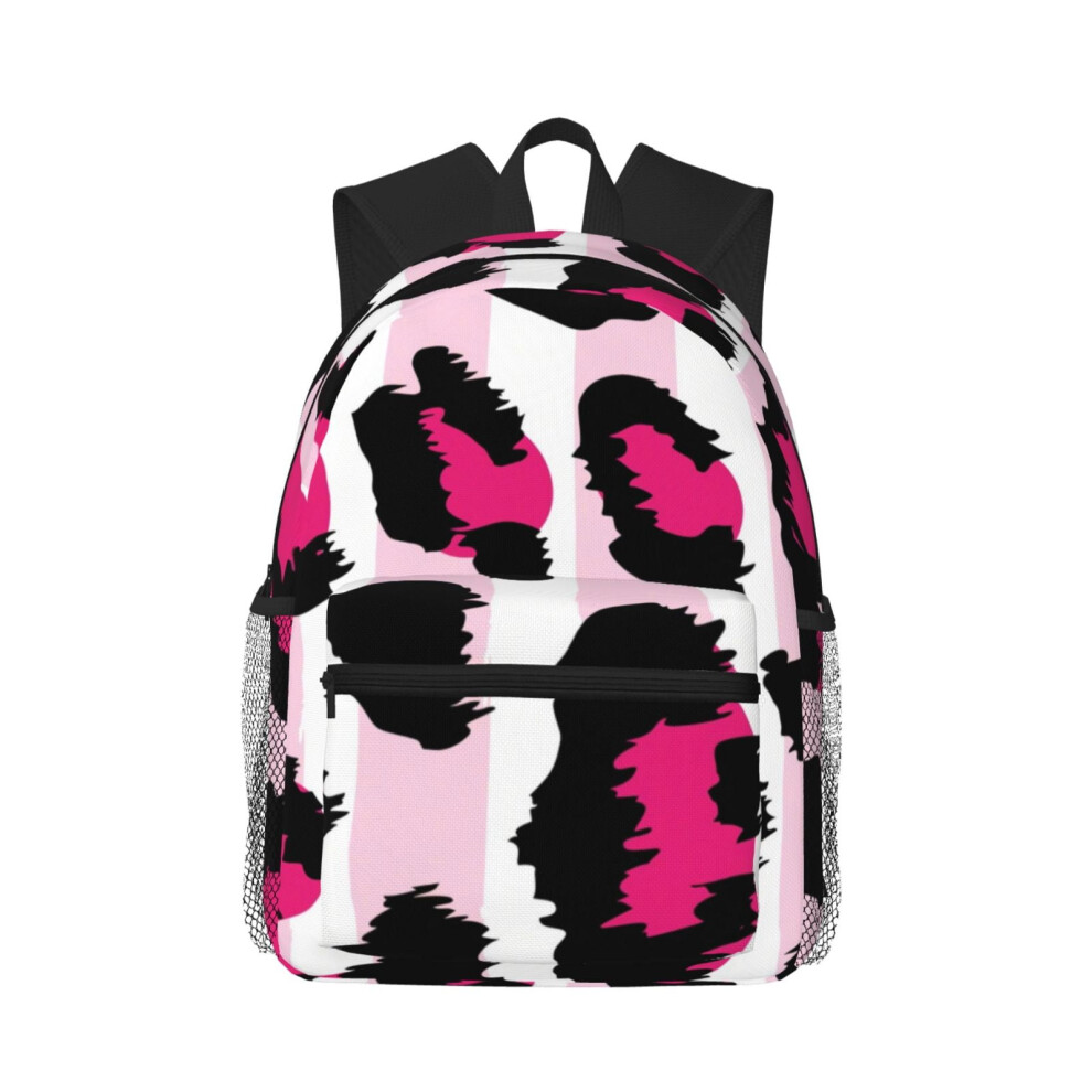 Leopard Print Backpack Laptop Travel Hiking Bag 900881734189