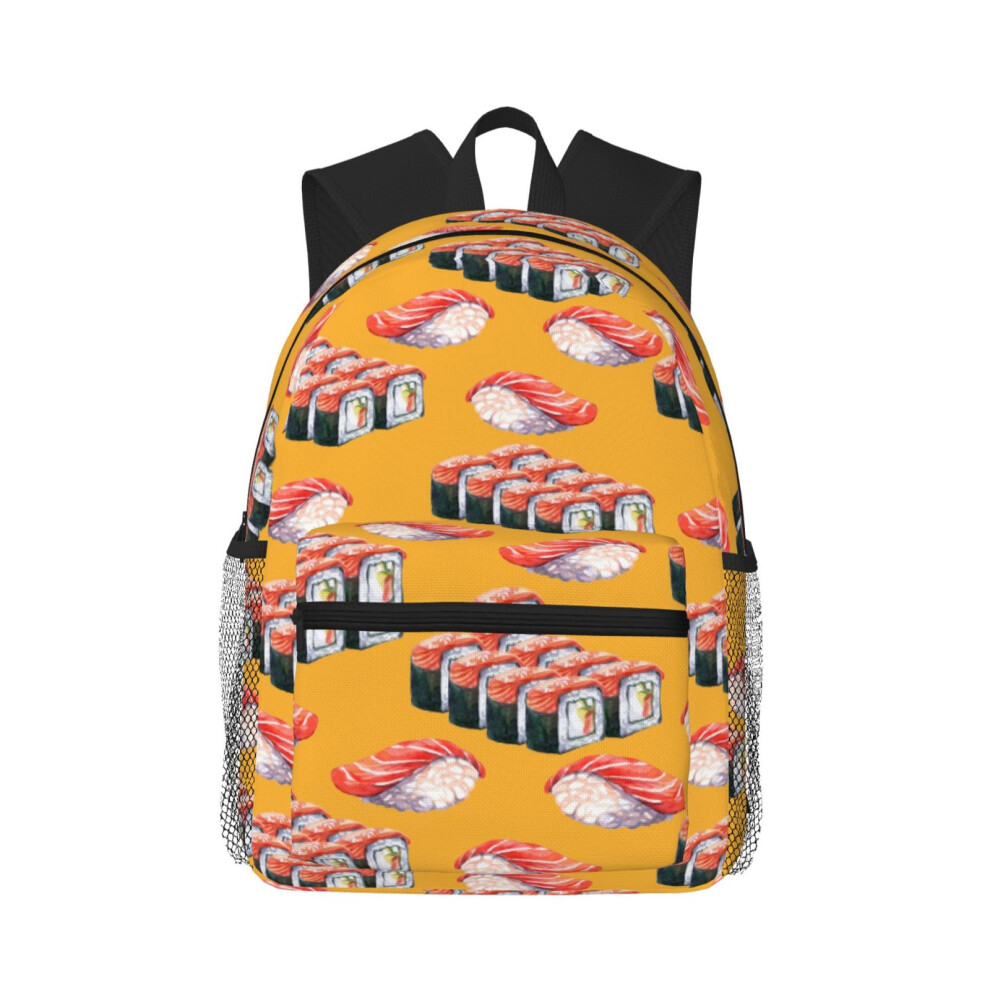 Japanese-Style Sushi Pattern Laptop Backpack 15.6 Inch 900881734738