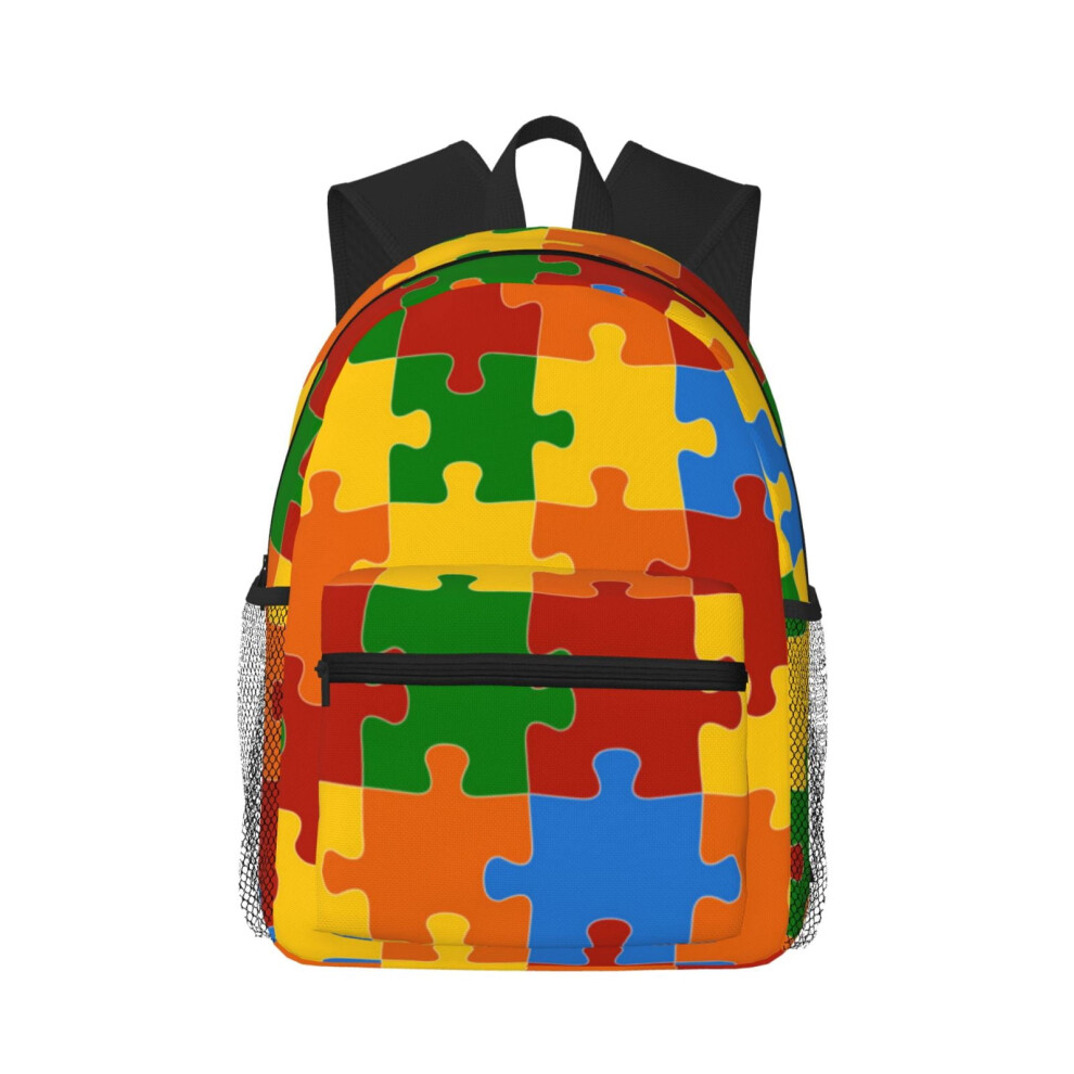 Autism Awareness Backpack Laptop Travel Hiking Bag 900881738828