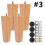 Wooden Sofa Legs Brown Solid Wood 20cm 4 pcs 8