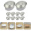 Mini oval aluminum cheesecake molds 10 pcs 4