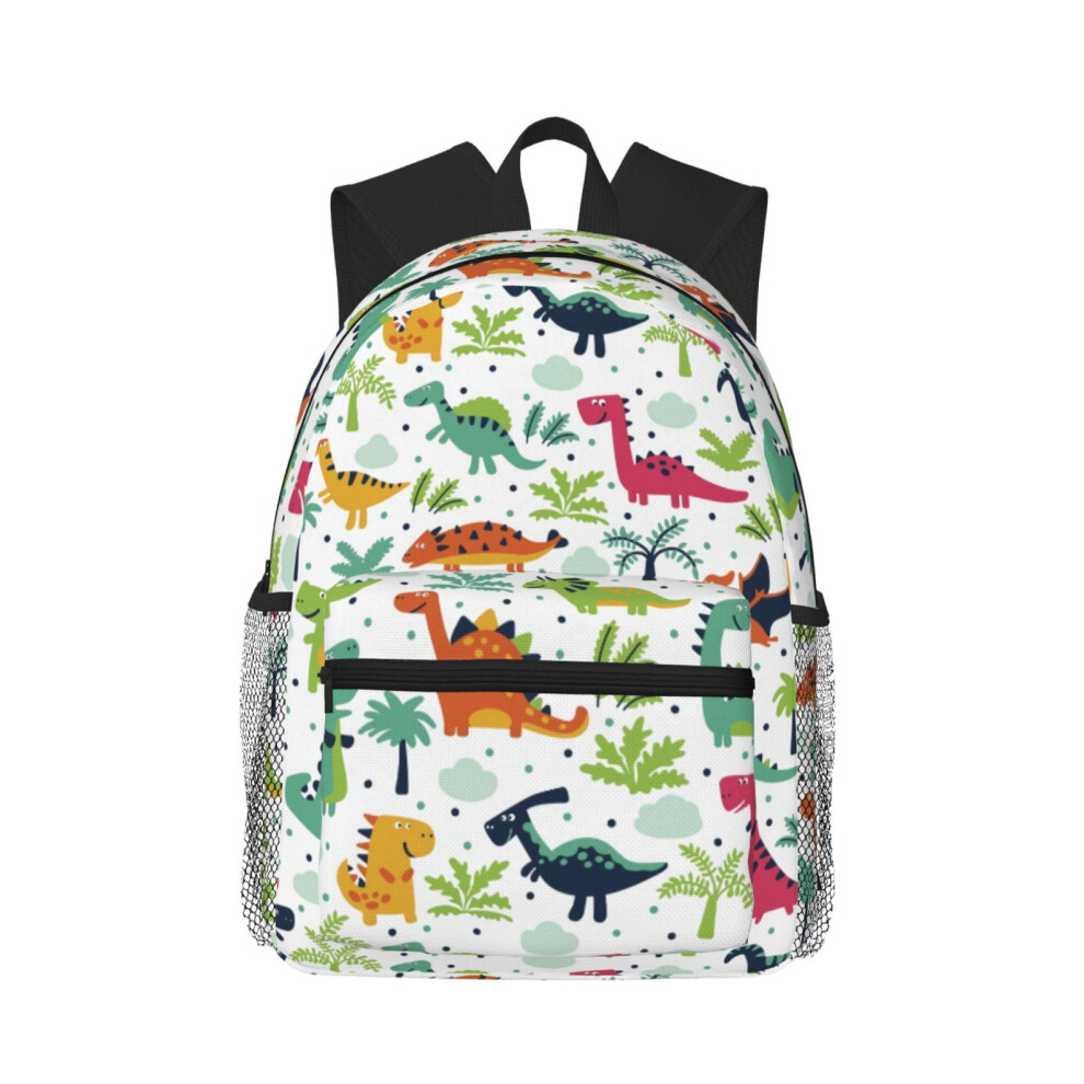 Dinosaur And Leaves Pattern Backpack 20L 900881734721