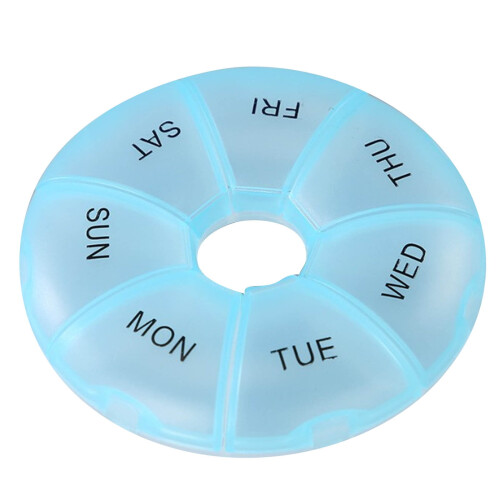 Moocorvic Small Pill Organizer Daily Pill Organizer 7 όψεων, χαριτωμένο κουτί χαπιών, μικρή μίνι θήκη 1