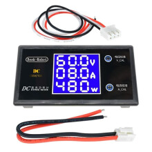 Digitálny LCD voltmeter ampérmeter napätie prúd výkonový merač 50V