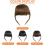 Light Brown Human Hair Fringe Clip-in Bangs 4