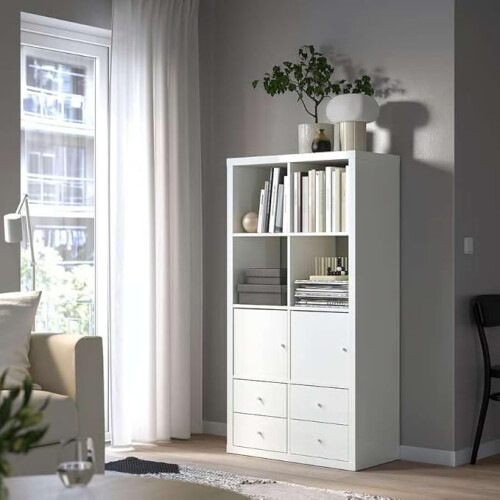 KALLAX 8-Cube With 2 Doors & 4 Drawers 147x77cm