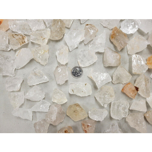 Clear Quartz Crystals Rough Bulk for Tumbling and Crafting 1