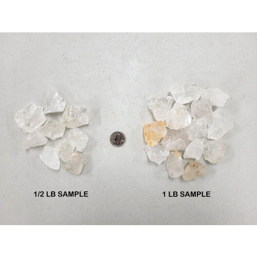 Clear Quartz Crystals Rough Bulk for Tumbling and Crafting 2