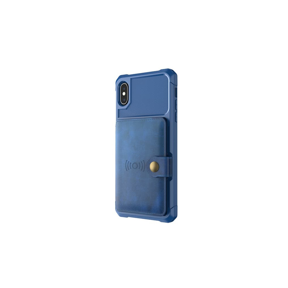 Protective Case With Card Slot For Iphone Xs Max Blue 962029619673
