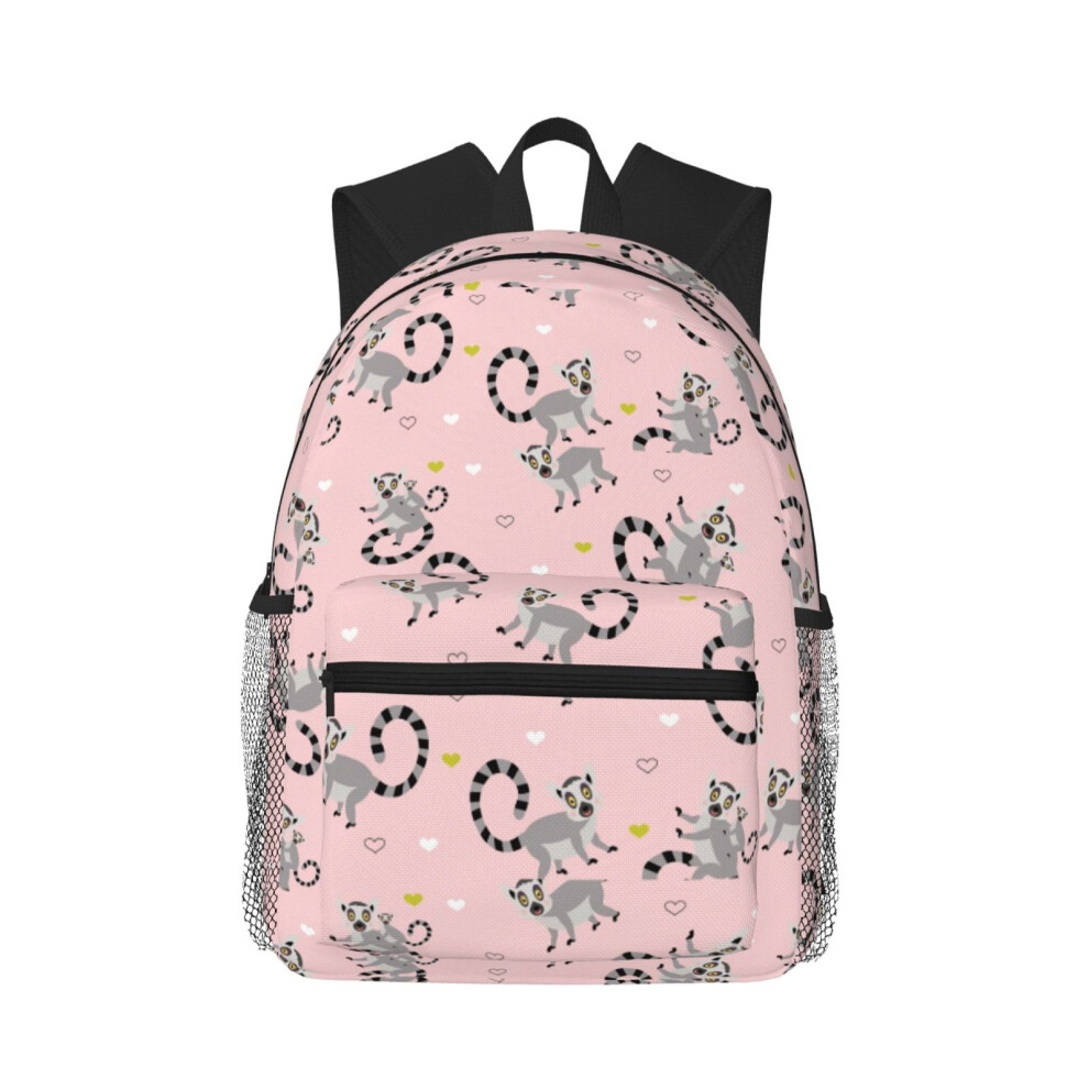 Lemur Pattern Laptop Backpack 20L Unisex Travel Bag 900881734905