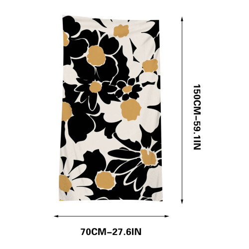 Microfiber Beach Towel 60x28in Oversized Sand-Free 1