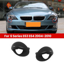 1 Pair Car Headlight Washer Primed Caps Covers for 6 Series E63 E64 2004-2010 51117115707 51117115708