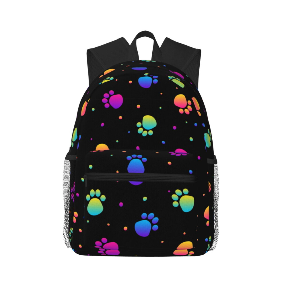 Animal Paw Print Backpack Unisex 15.6 Inch Laptop Bag 900881750189