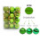 Staron green Christmas ornaments 30mm 24pcs 2