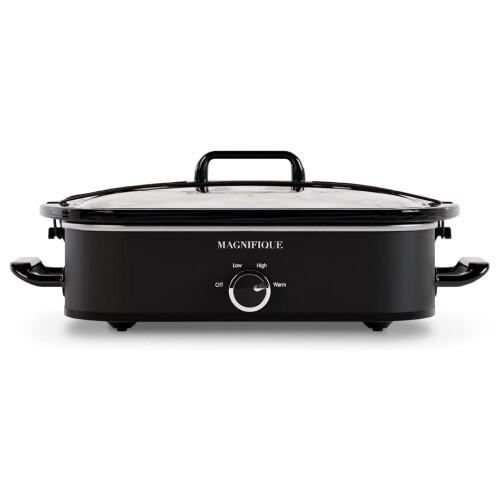 Slow Cooker Casserole Dish Black 4-Quart