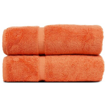 Turkish Cotton Bath Towel Set 700 GSM 27x54 in Coral 2 pcs