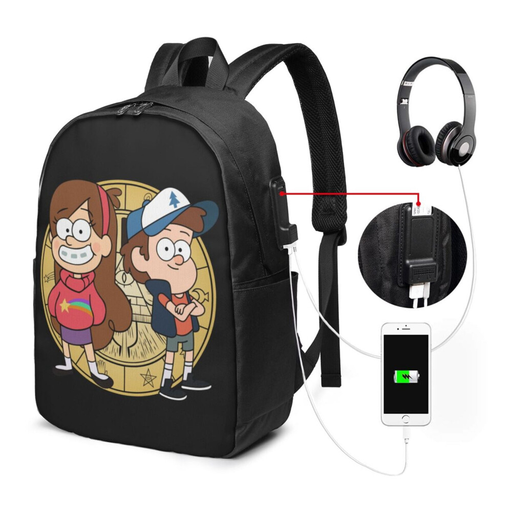 Gravity Falls Travel Laptop Backpack 17 Inch Water 900881748278