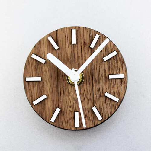 Wall Clock Silent Battery Operated Round Magnet Sticker 1