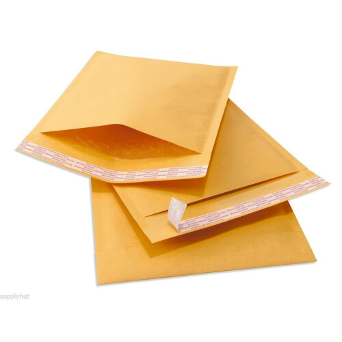 Eco Kraft bubble padded envelopes 10.5x16 in 200 pcs