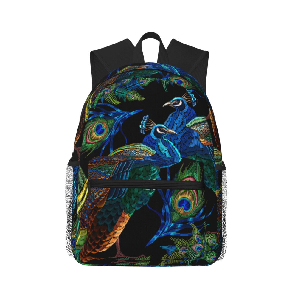 Peacock Pattern Backpack Laptop Travel Bag 15.6 Inch 900881750714