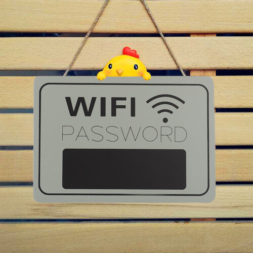 WiFi-passordvisningsskilt Retro tavle grå 1
