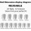 White French Press-On Nails, Almond Shape, 24 pcs 3
