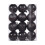 Staron black Christmas ornaments 60mm 24 pcs 1