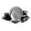 Sonoma stoneware dinnerware set black exterior hand-painted 1