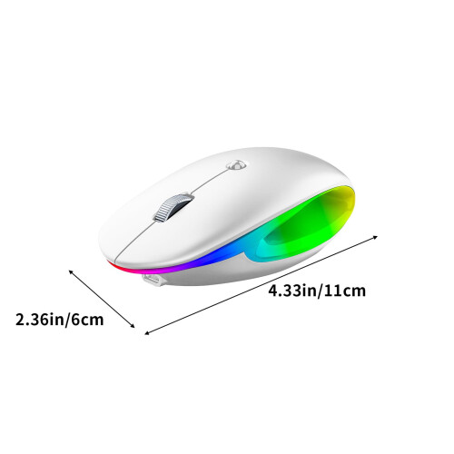 Jacenvly wireless Bluetooth mouse Type-C charging 1200 DPI 2