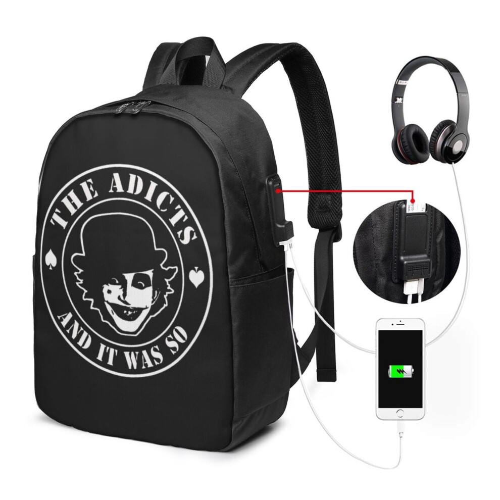 Adicts Travel Laptop Backpack Water Resistant With Usb 900881748872