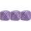 Crochet Thread 100% Cotton Size 3 Variegated Violet 3-Pack 1